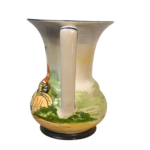 Vintage Gibson & Sons Water Windmill Pitcher Vase Made in England 6" Tall Cerami - Picture 7 of 11